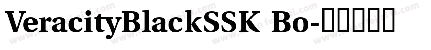 VeracityBlackSSK Bo字体转换